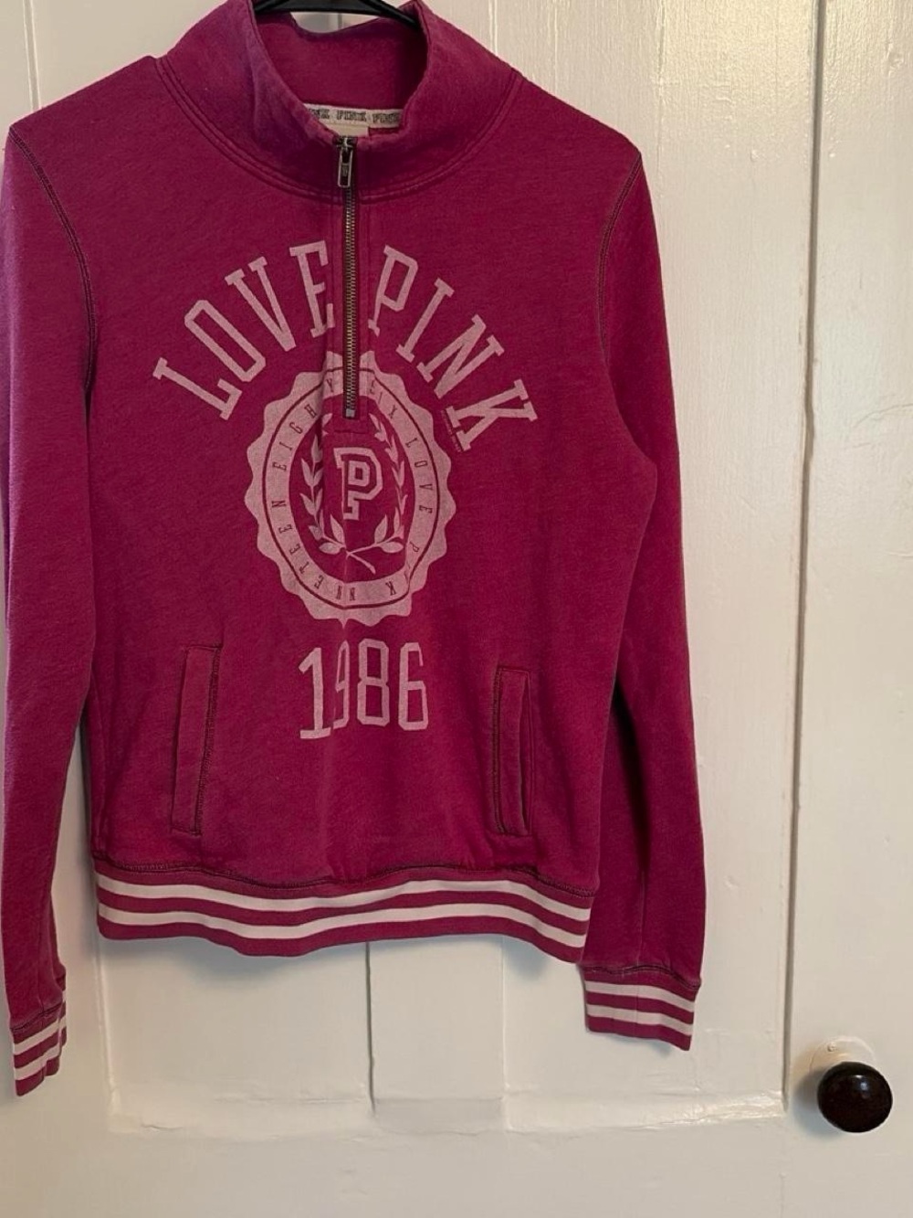 PINK Victoria's Secret Quarter Zip Pullover